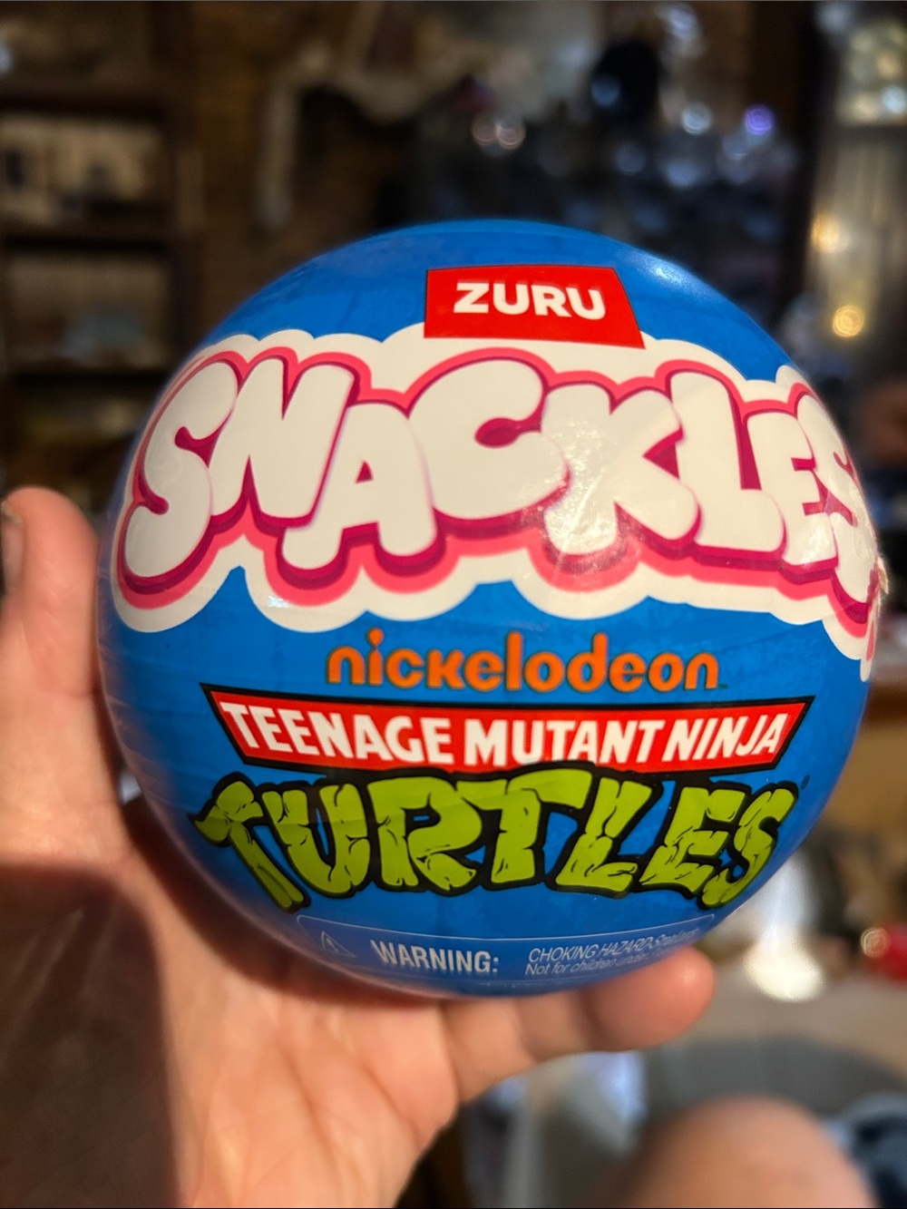 Snackles Teenage Mutant Ninja Turtles Surprise Ball - Blue